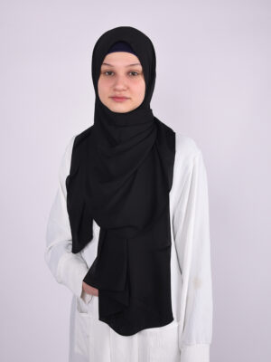 Silk Black Hijab