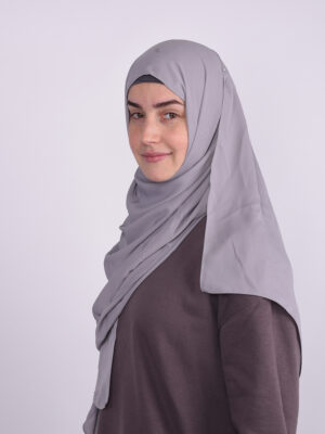 Silk Light Grey Hijab