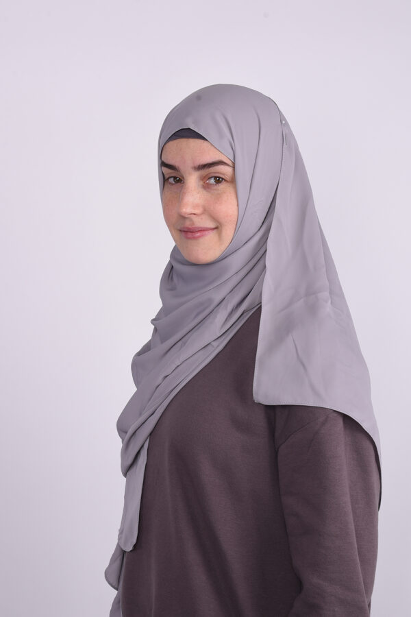 Silk Light Grey Hijab