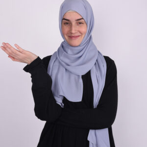 Silk Soft Blue Hijab
