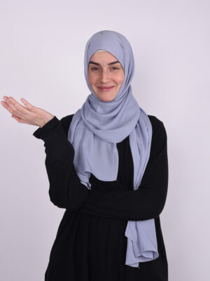 Silk Soft Blue Hijab