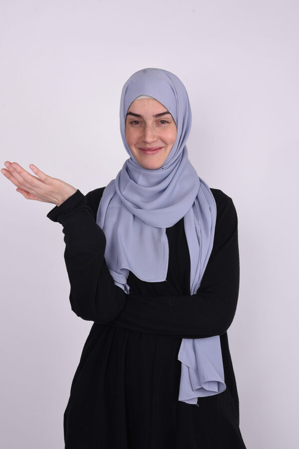 Silk Soft Blue Hijab