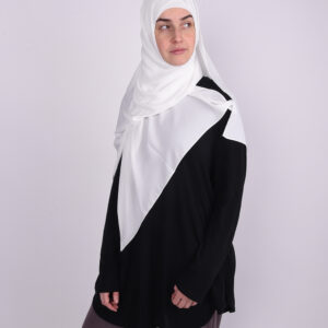 Silk White Hijab