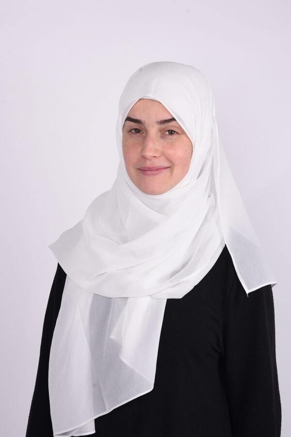Premium White Chiffong Hijab