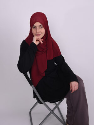 Premium Red Chiffong Hijab