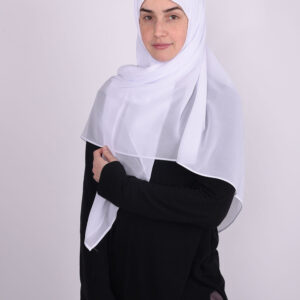 Square White Hijab