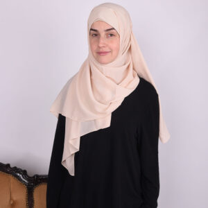 Wrinkled Beige Hijab