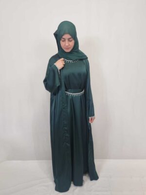 Dazzling Gorgeous Green Abaya