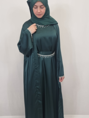 Dazzling Gorgeous Green Abaya