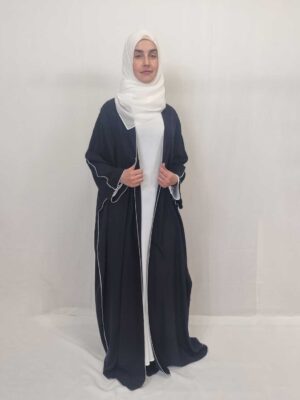 Open Blue Abaya