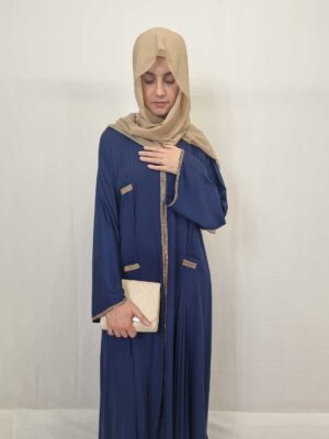 Elegant Blue Abaya