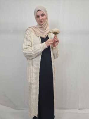 Stilysh Long White Cardigan