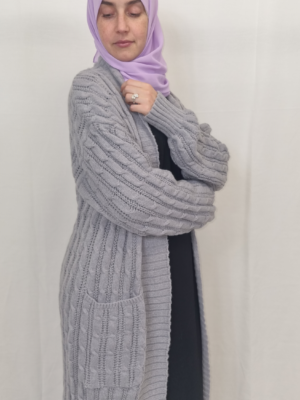 Stilysh Long Gray Cardigan