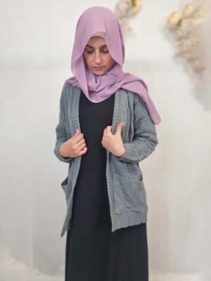 Stilysh Short Gray Cardigan