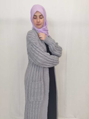 Stilysh Long Gray Cardigan